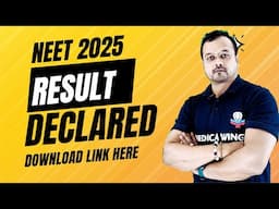 NEET 2025 Result declared, Official link to download NEET 2025 result here, Download result link