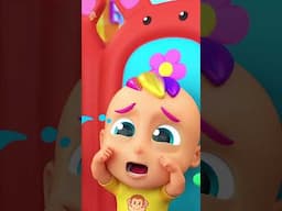 Wheels On The Bus #shorts #vehiclesrhymes #kidssongs #kindergarten #ytshorts