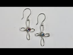 Infinity Cross Wire Earrings Tutorial