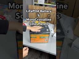 Components for my DIY Solar Panel Setup - Part 2 #shorts #lithiumbattery #monocrystalline #lifepo4