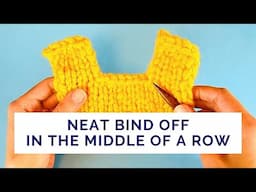 How to Bind Off Stitches Mid-Row Without a Gap