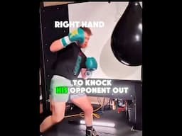 Canelo feint and right hand 💀