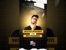 Skillset required for RED TEAMING 🔴🔴🔴