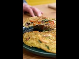 Spiced Carrot Frittata with Carrot Top Pesto