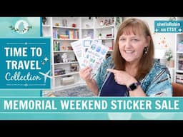 New Travel Sticker Collection & Memorial Weekend Sale | ohelloRobin Etsy Shop