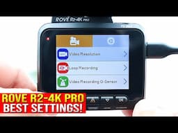Rove R2-4K Pro Dash Cam Full Menu & Settings Explained