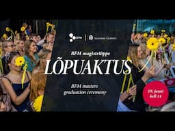 TLU Balti filmi, meedia ja kunstide instituudi magistriõppe lõpuaktus - 19.06.2025 kell 14