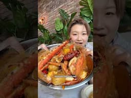 Jumbo Crawfish in my Seafood Boil #food