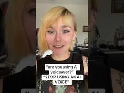 “stop using an AI voice for your videos”