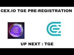 CEX.IO TGE PRE-REGISTRATION