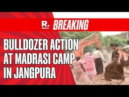 Bulldozer Action At Madrasi Camp In Delhi's Jangpura Against Illegal Encroachment