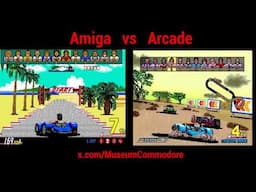 Powerdrift, Commodore Amiga vs the original Arcade
