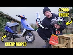 I PUT A £2000 RACE ENGINE INTO A CHEAP MOPED