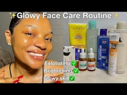 THE PERFECT ROUTINE FOR BRIGHT AND EVEN SKIN ✅| simple exfoliating routine to treat acne & dullness