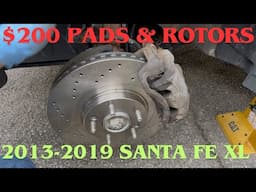 Hyundai Santa Fe XL Front Brake Pad And Rotor Replacement