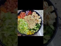 Quick Salad with easy dressing #shorts #ytshorts #salad #saladdressing #food #youtube