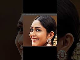 Turn Your Photo into an Oil Painting | Photoshop Tutorial 👩‍🦳 #mrunalthakur #shorts #painting