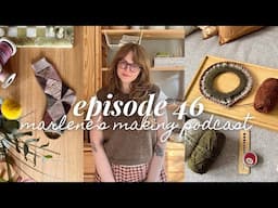 novice slipover, ribelation beanie, patchwork socks, lunenberg pullover • episode 46, marlene knits