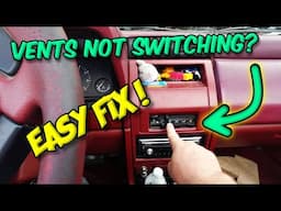 Climate Controls Vent Blender Door Problems SOLVED
