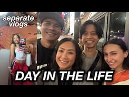 DAY IN THE LIFE - SEPARATE VLOGS | The Laeno Family