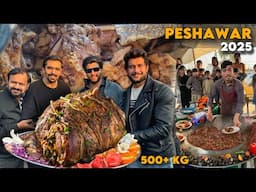 500+ KG Meat Bambaar In Peshawar - Huge Meat Platter, Kaleji & Shinwari, Street Food In KPK Pakistan