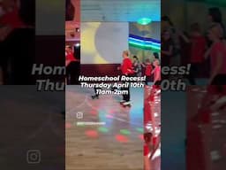 Homeschool RECESS! ALL kids welcome! Thursday April 10th 11am-2pm. #howtorollerskate #rollerskating