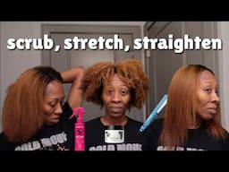 NEW CAMILLE ROSE AND PATTERN BEAUTY| FULL WASH DAY AND STRAIGHT HAIR ROUTINE