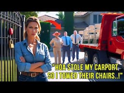 HOA Hosted Board Meetings in My Carport—So I Towed Their Chairs and Locked the Gate...