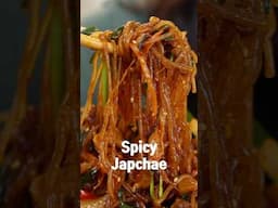 Japchae… But Make It Spicy 🔥 l Korean Glass Noodle Stir-Fry