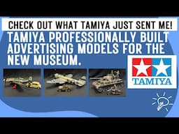 Look what Tamiya just sent me, Professionally built advertising models for the Andyshhq model museum