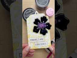 Dylusions Dyamond Rocks Gift Tag
