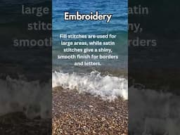Embroidery facts 4 #machineembroidery #sewing #stitchtricks #omlembroidery #embroiderypattern