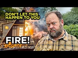 Fireproofing My Cabin 🔥 DIY Fire Safety Off-Grid