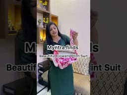 Myntra Finds-Beautiful 💞 SUIT under 1000Rs unboxing & Tryon #shorts #myntra #suit #unboxing