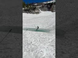 POND SKIM SKIING #backcountryskiing