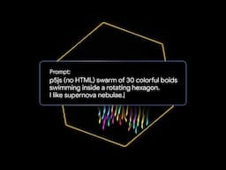 Gemini 2.5: Create a JavaScript animation of complex flocking behavior