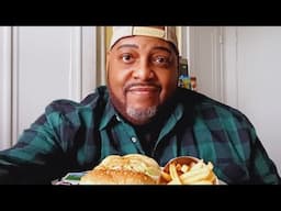 CHAT N CHEW- BURGER KING MUKBANG! STEAKHOUSE BACON WHOPPER, 2 TACOS, FRIES.