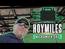Installing Hoymiles HMS-1000 Dual Microinverters on a Solar Carport