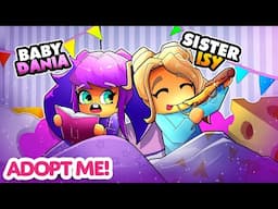 Baby Dania machte eine PYJAMA PARTY mit Isy! @IsyCheesy  Adopt me RP Deutsch
