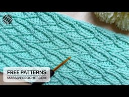 This EASY Crochet Pattern is a WONDER! 👍 Crochet Stitch for Baby Blanket, Bag, Shawl & Sweater
