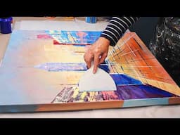 From Mistakes to Magic: Painting a Sunset Street View Cityscape