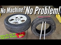 How To Mount and Balance Tires Without A Tire Machine. ( Change Tires At Home - DIY )