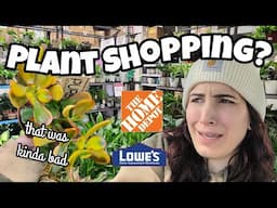 Plant Shopping at Lowe's & Home Depot in Concord, NH 🌿 some new stuff, some dead stuff 🤷🏻‍♀️