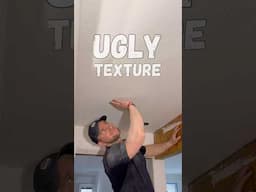 How to REMOVE Texture Ceiling. PERFECTLY Flat! #diy #construction #tools
