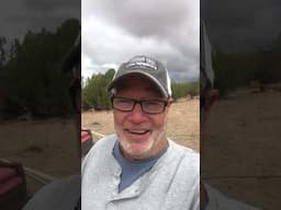 CLEARING JUNIPER TO SAVE OUR PINE and IT’S RAINING #Shorts #homestead #water #offgrid