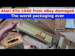 Atari STe 1040 from eBay damaged due to a poor packaging Part 1