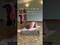 The ultimate bow 👁️ Child pose benefits for low back pain! #childpose #yoga #shorts