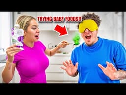 BLIND FOLDED BABY FOOD CHALLENGE!! **NEVER AGAIN**