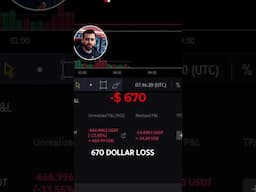 How I lost $670 Live Trading Crypto #trading #livetrading #daytrading