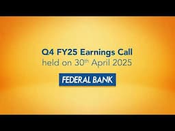 Q4 FY25 Earnings Call held on 30th April 2025